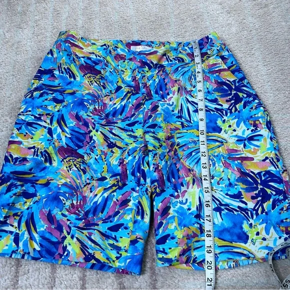 Stella Parker Golf Collection Bermuda Shorts Tropical Size Large Resortwear - Picture 12 of 12